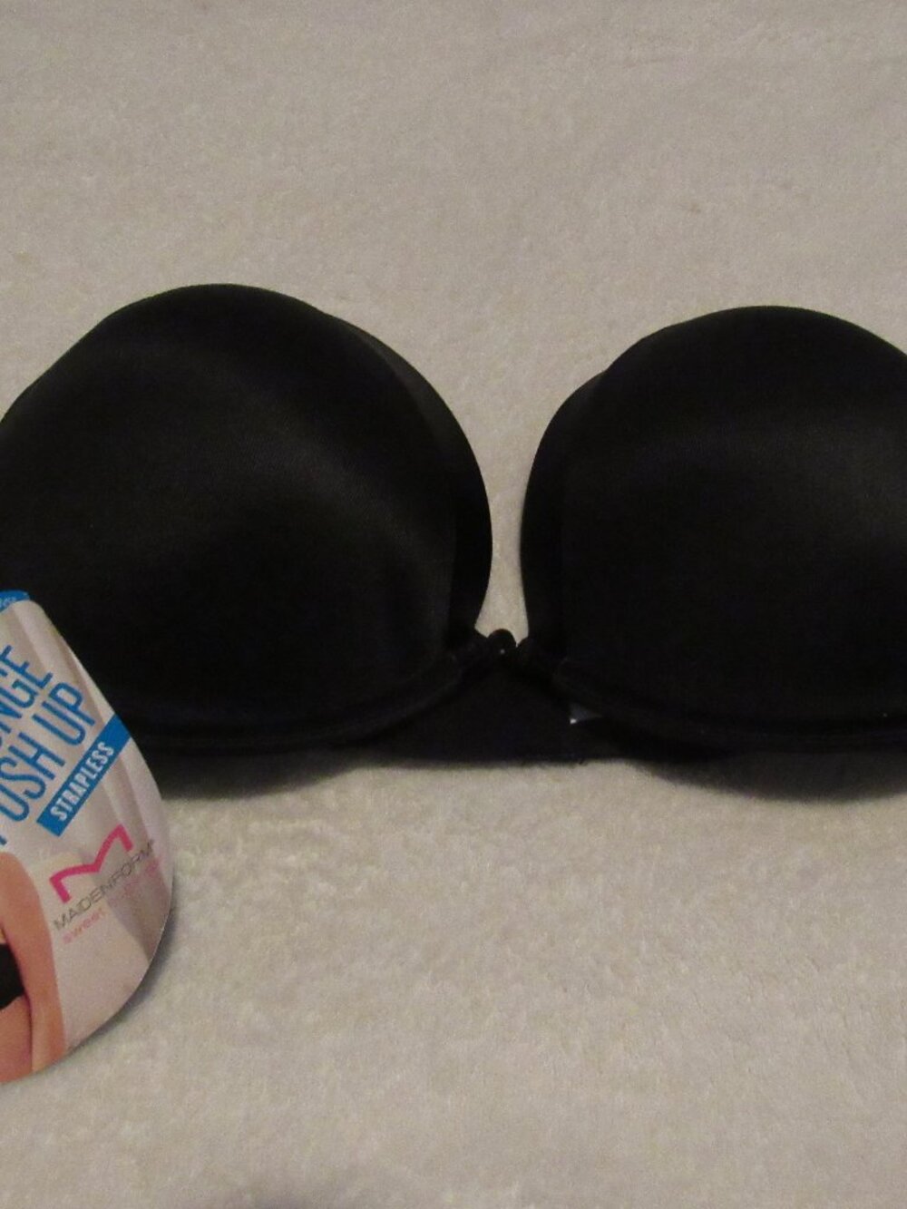 Maidenform Black plunge Push Up 36C NWT